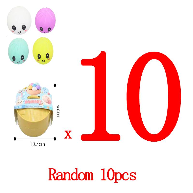 Dumpling Squishy Toy Anti-Stress Toy For Hands Sensory Toy Stress Relief Products Office Desk Toys 4 Colors Squishy Stress Ball