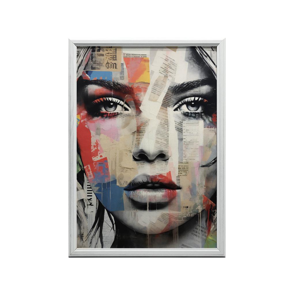 Mozaika Emocji Mozaika Emocji, 50X70 Cm, Rama Drewniana Jasny Dąb, Papier Matowy 230 Gsm