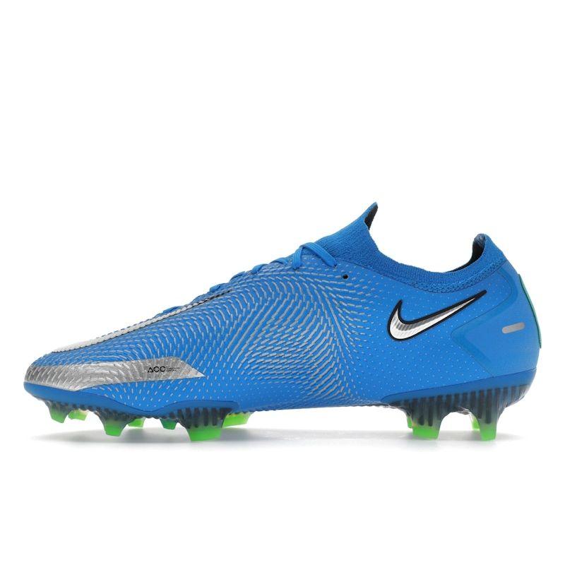 Nike Phantom GT Elite FG Photo Blue Herren Sneakers Rage-Grün Metallic-Silber CK8439-400