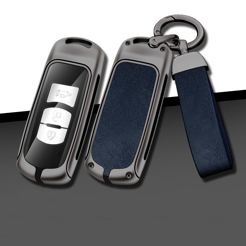 Metal Leather Car Key Case For Mazda 2 3 5 6 Gh Gj Cx3 Cx5 Cx9 Cx-5 Cx Accessories Holder Shell Protect Set Car-Styling