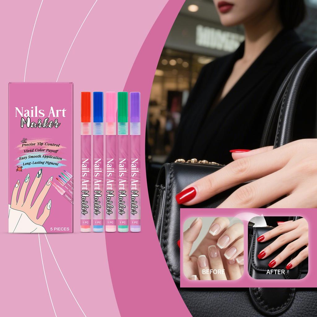 The Artistic Pen Features Bright Colors, Is Easy To Handle, Suitable For DIY In Various Occasions,, Resistant To Damage, Water And Fading.5ML
