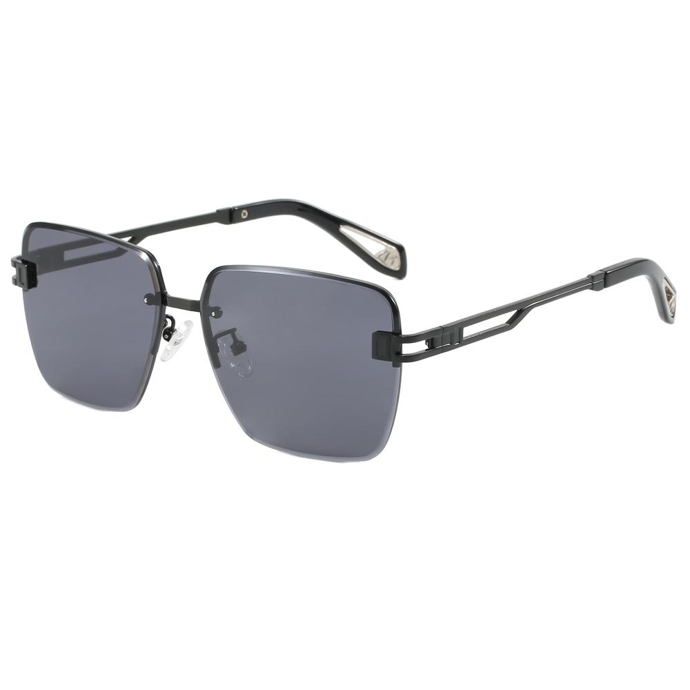 Superhot Eyewear 35661 Fashion 2024 Diamond Cut Oversized Women Rimless Butterfly Sunglasses