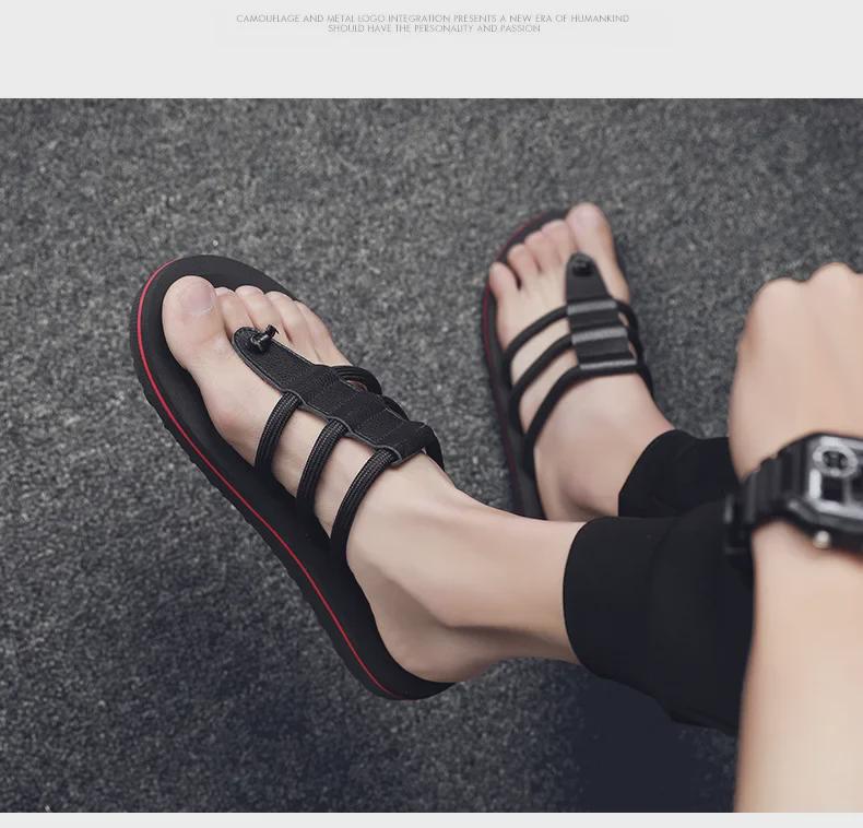 2025 Summer Men's Non-Slip EVA Flip Flops - Casual Beach Sandals & Slides