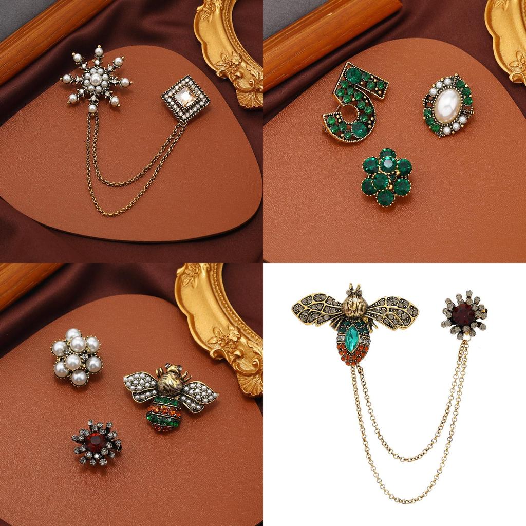 Vintage Baroque Cheetah Animal Brooch With Alloy Electroplated Decorative Pin For Women And Men