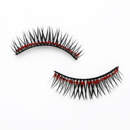 5/7/8/10/20 Pairs Shiny 3D Colorful Long Thick Glitter Artificial Eyelashes