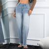 Ladies' Retro Straight Leg High Waisted Jeans