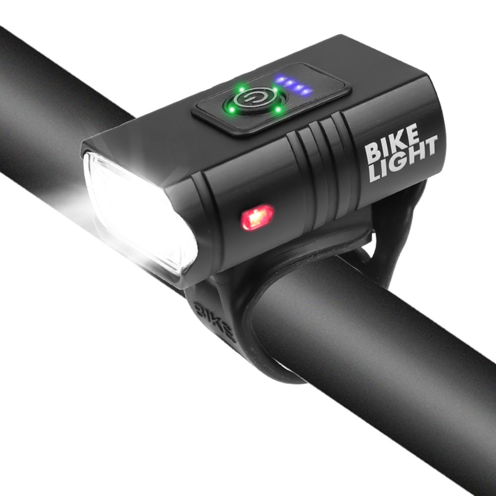USB dobíjecí bezpečnostní světlo na horská kola LED 800LM 6 režimů Vodotěsné přední světlo na řídítka Přední světlo na kolo