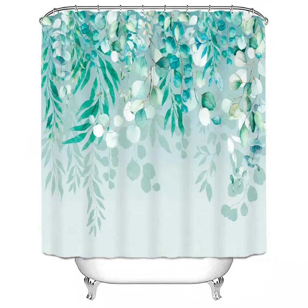 Rideau de Douche Imperméable Polyester Rideau de Salle de Bain Rideaux de Bain Rideau de Douche Hôtel Ménager Pour la Maison