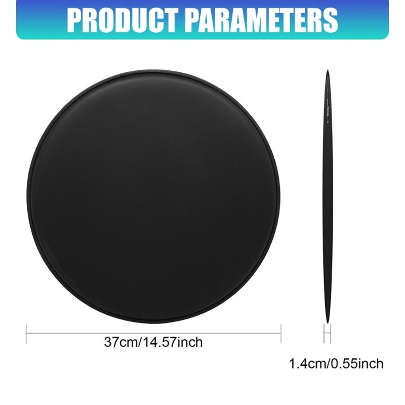 Black Sandblast Snares Drum Head Nonslip Surfaces Percussion Jazz And Snares Drum Head Cover for Practice And Performances