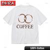 Unisexs Trend Breathable Classic TShirt Coffee Theme with Stained Effect Tee Clothing for Summer TShirt Unisex Korea Portrait