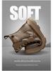 Men's Genuine Leather Mid-Cut Martin Boots - Trendy, All-Match, High-Top with Velvet Lining for Autumn and Winter