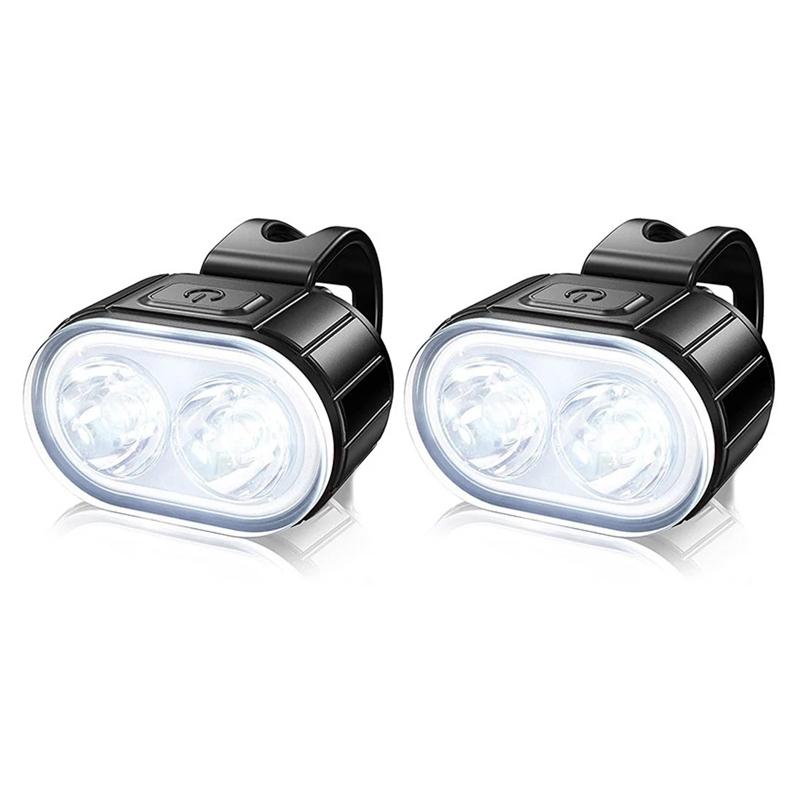 LED Cycling Taillight USB Rechargeable Headlight Waterproof Bike Safety Warning Light Night Bike Cycling Equipment Accessories