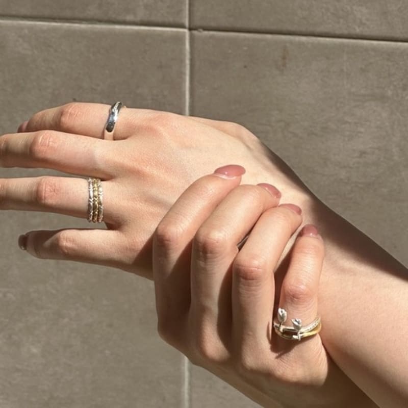 cerofar LADDER RING GOLD