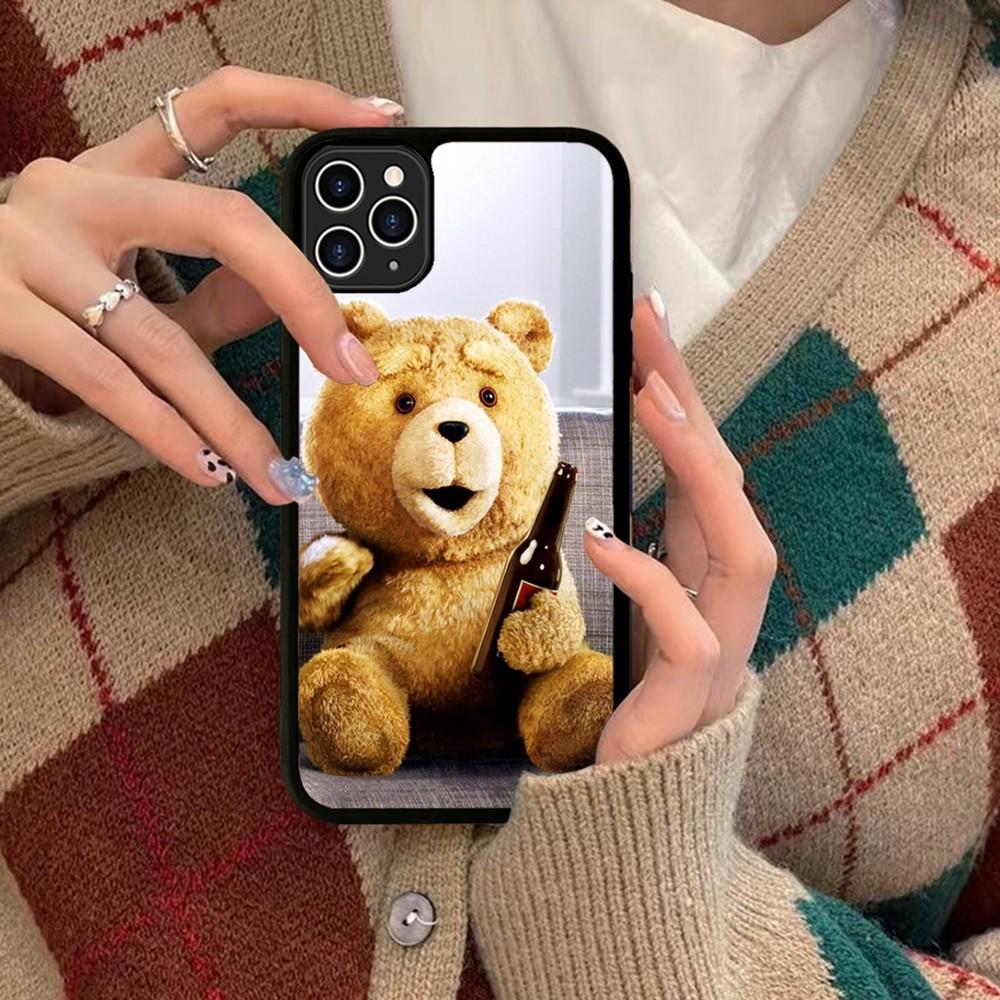 Ted Bear Phone Case Silicone PC+TPU For For IPhone 11 12 13 14 15 16 Plus Pro Max Cover