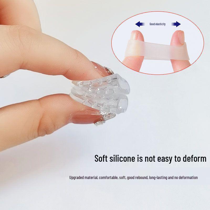 Transparent Silicone Toe Protector - Breathable, Wear-Resistant, Soft Toe Cover for Joint Comfort and Toe Separation