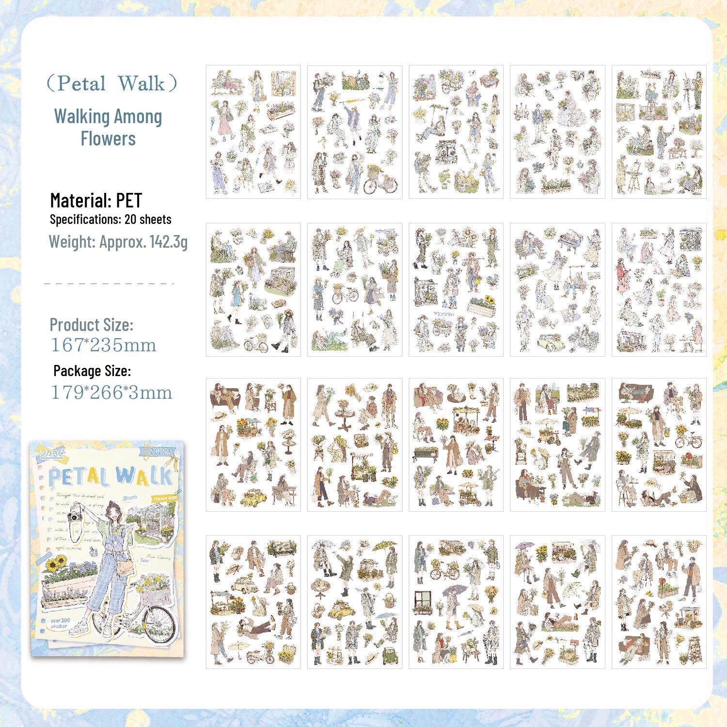 Yue Zhen Cozy Life Creative Die-Cut Pet Stickers Book for Kids