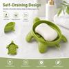 Cute Drain Soap Holder Box Plastic Soap Holder Creative Turtles Shape Soap Box  Bathroom Shower