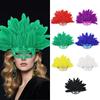 Novelty Feather Masquerade Mask Fashion Halloween Mask Carnival Headpiece  Stage Performance