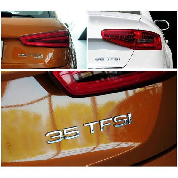 Car Rear Trunk Emblem Tail Decoration TFSI Badge Sticker