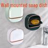 Wall-Mounted High-Grade Drainage Soap Dish for Bathroom and Toilet