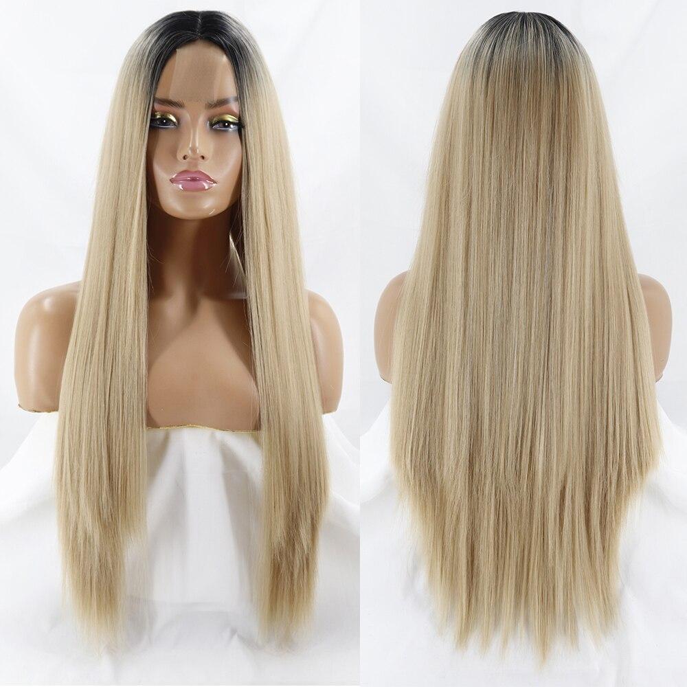 

MERISIHAIR Длинные прямые черные парики женские средней части синтетический парик термостойкое волокно натуральный вид парик China