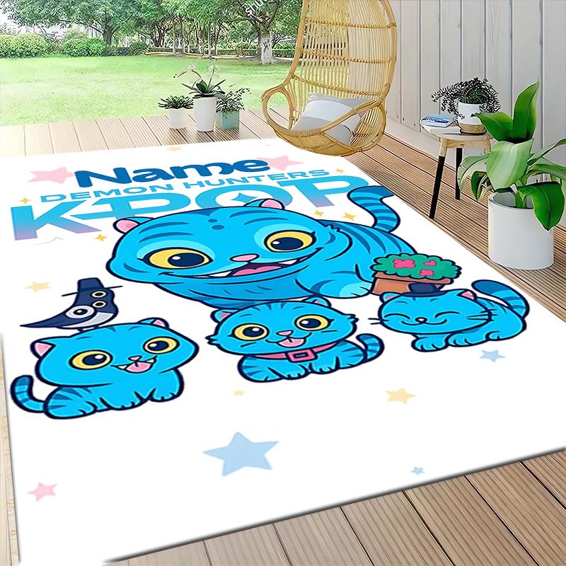 Custom Name Magical Unicorn Fantasy Carpet Rug Customizable Soft Washable Anti-Slip Home Living Room Sofa Mats Personalized Rug. 0909132