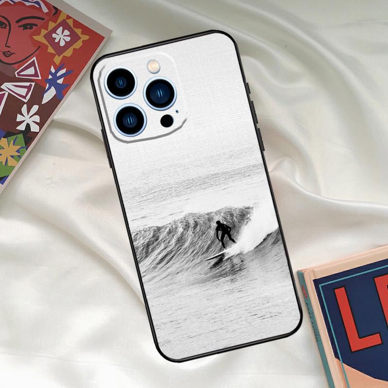 Surf Surfing Wave Phone Case For iPhone 15 14 12 11 13 16 17 Pro Max 15 16 Plus 13 Mini 16e 17 Air Funda Cover