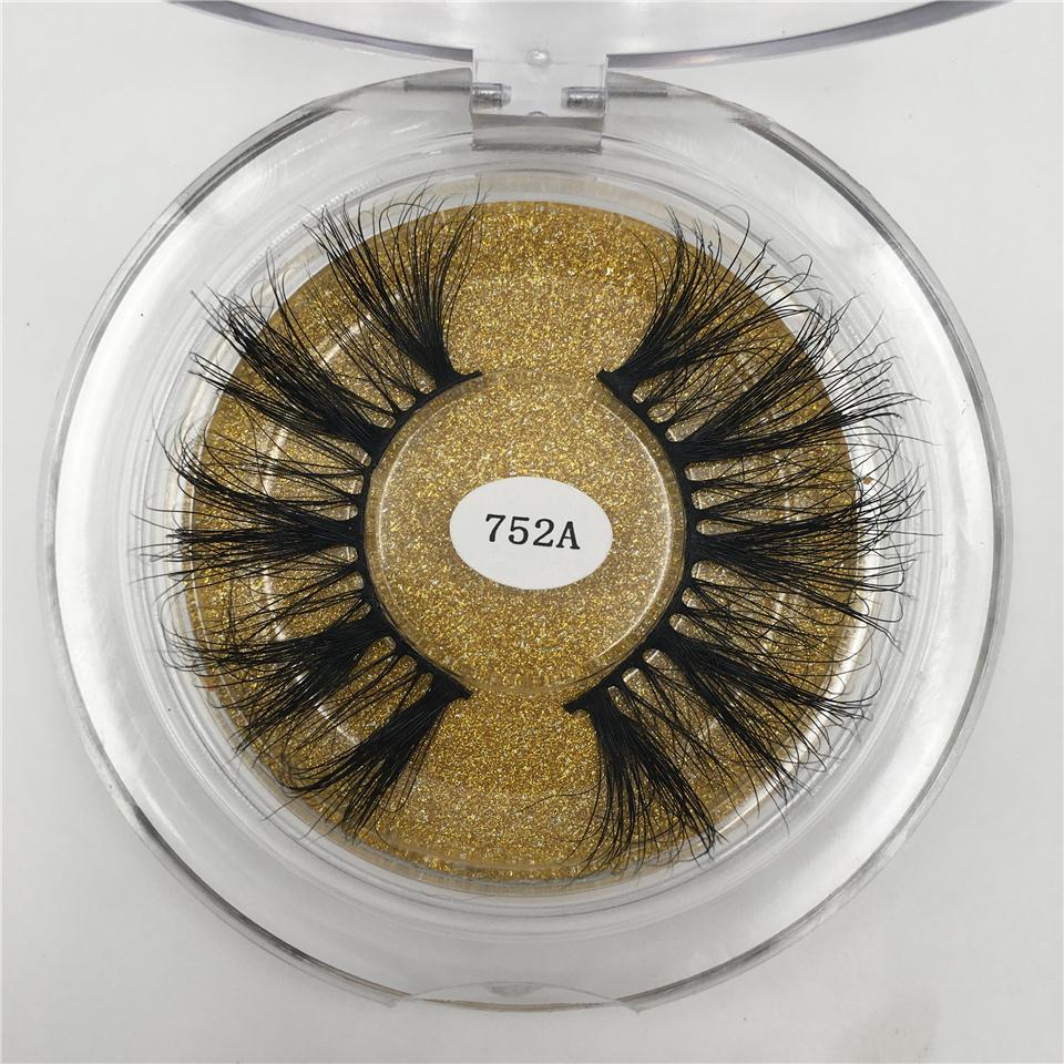 RED SIREN 25mm Mink Eyelashes Dramatic Long Natural Lashes Handmade 25 mm 3d Mink Lashes Make Up Vendors Fake Eyelashes