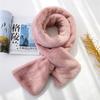 Thicken Warm Shawl Scarves Solid Color Neck Protector Fashion Neck Collar Warmer  for Women