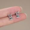 Cute Deer Elk Stud Earrings Painting Oil Christmas Sweet Jewelry Tiktok Live Earrings