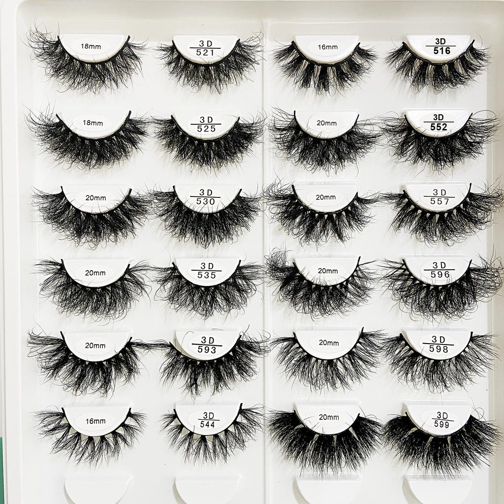 RED SIREN Strip Lashes Mink Fluffy Natural False Eyelashes 16mm 18mm Cruelty Free Reusable Wispy Mink Eyelashes Luxury Makeup