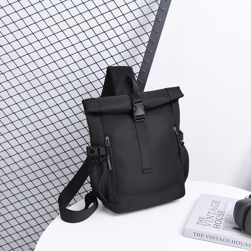 Roll-up Shoulder Bag Men's Travel Outdoor Crossbody Bag Outgoing Chest Bag