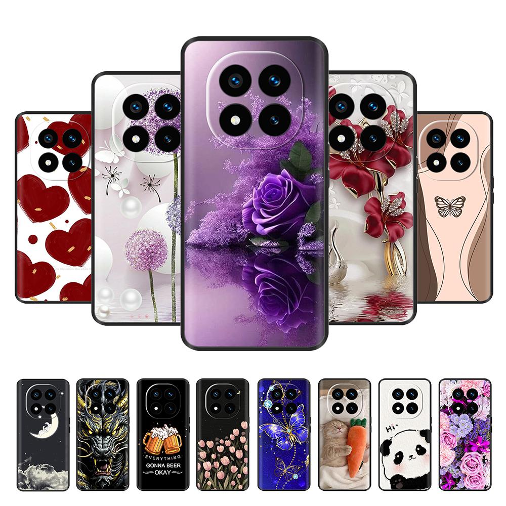Cute Cat Panda Case For Xiaomi Redmi Note 14 Pro Case Phone Back Cover Soft Liquid Silicone Casing For Redmi Note14 14Pro 4G 5G
