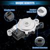 Transmission Range Sensor Neutral Safety Multifunction Switch Compatible for Kia Forte 2012-2018, Durable Metal Silver Tone