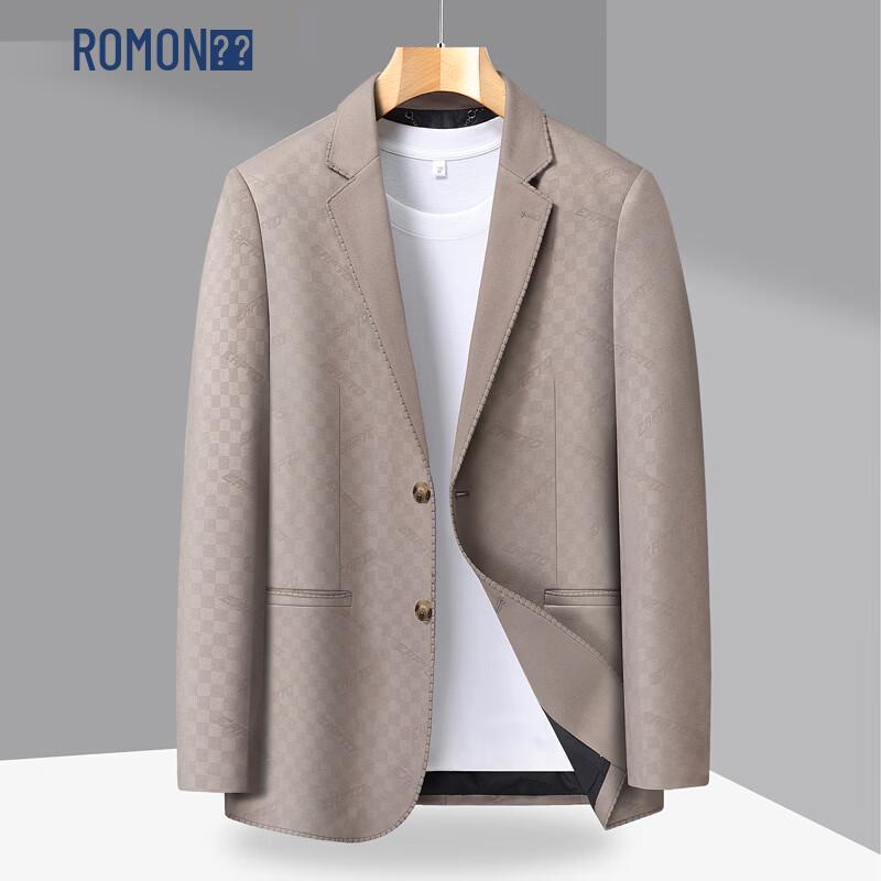 ROMON Men s Stylish Plaid Blazer 3XL/190