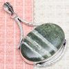 Zebra Jasper Gemstone Handmade Women's Unisex Silver Jewelry Pendant 2.5