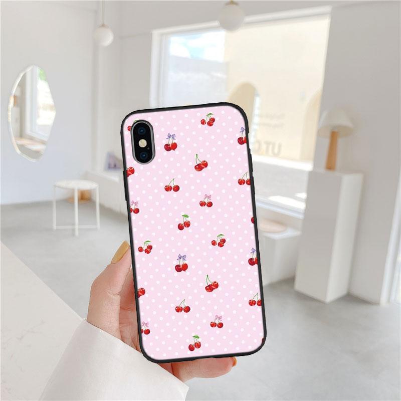 PP19 Cherry fruit Cute Case for Motorola Edge 60 60s 70 G86 G56 G54 E14 G04S G45 G54 G64 S30 S50 X30 X40 X50 Ultra Pro Power
