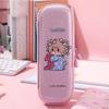 Large Capacity Pencil Pen Pencil Holder for Elementary School Students and Cute Multifunctional Large Capacity Pouch with Small Organizer for Writing