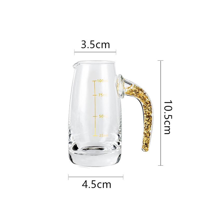 

PIGE HOME 7 шт. Рюмки с золотой фольгой Диспенсер для бокалов для белого вина Хрустальные рюмки для байцзю Маотай Набор маленьких рюмок для спиртных напитков JT523