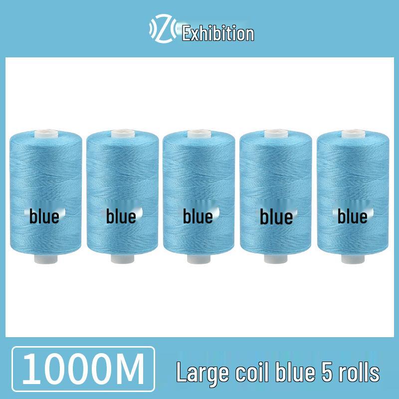 Polyester Sewing Thread - 1000 Yards for Garments & Crafts, Assorted Colors, Small Spool