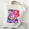 Spot KPOP Lovkyně démonů Dívčí skupina HUNTRX Tištěná plátěná taška přes rameno Studentská kabelka