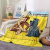 Custom Name Curious George Adventure Party Blanket For Couch Bed Plush Cozy Fuzzy Blanket Super Soft Warm Blankets For Fall And Winter 0916214
