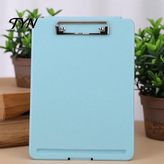Portable File Folder Plastic Storage Clipboard, Letter Size Slimcase with Pen Holder, 200 Ergonomic Handle Clip Board Sheet Capacity, Durable Document