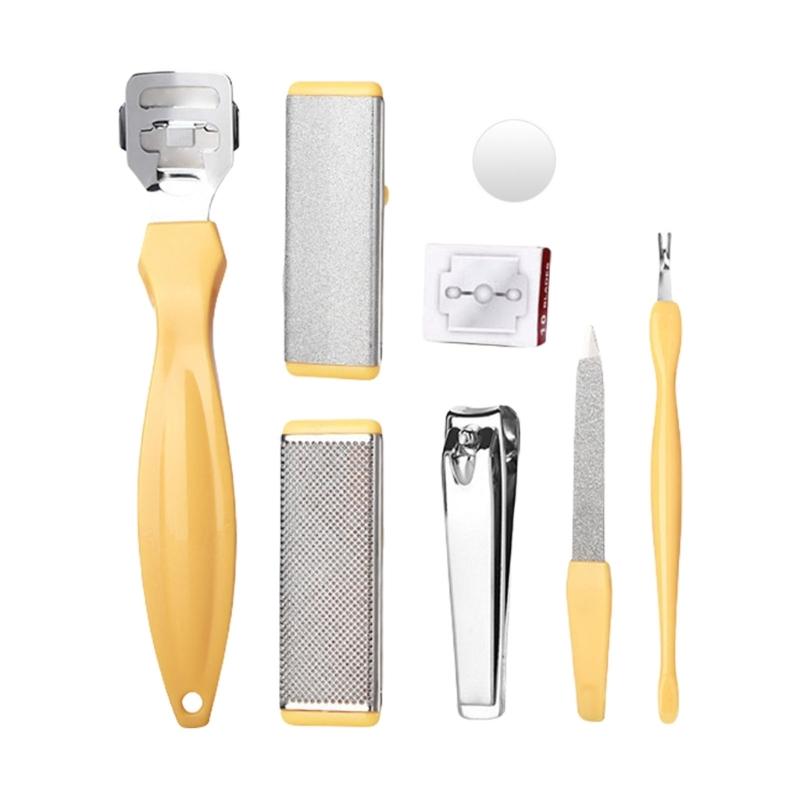 8/10 шт. Набор для педикюра ног с пемзой, пилками для ног, набором для ухода за ногами, средством для удаления мозолей, скрабом для ног для ежедневного использования