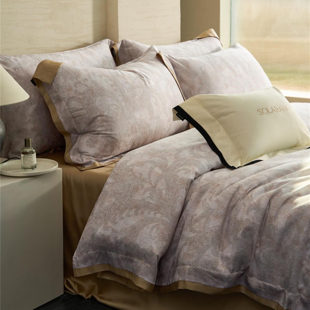 

Постельное белье Solarana European Art - Шелковистый прохладный лиоцелл Tencel, Ультратонкий денир, 4 предмета 1.8m Bed - Fits 200x230cm Duvet