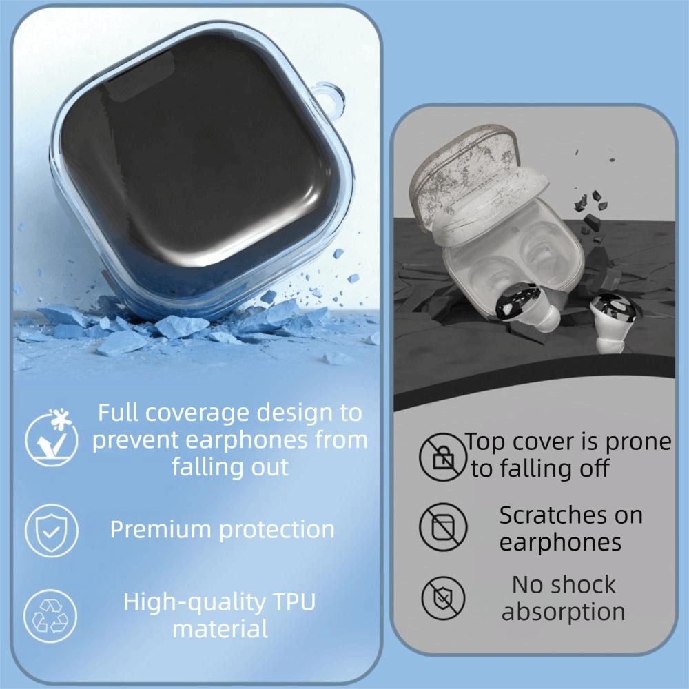 Kratzfester Ohrhörer-Schlüsselanhänger-Etui Ladebox-Hülle für Samsung Galaxy Buds 4/4 Pro