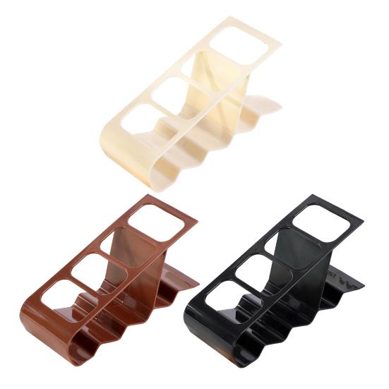 Control Holder Small Desktop Storage Rack with 4 Slots Anti-Slip Base Small