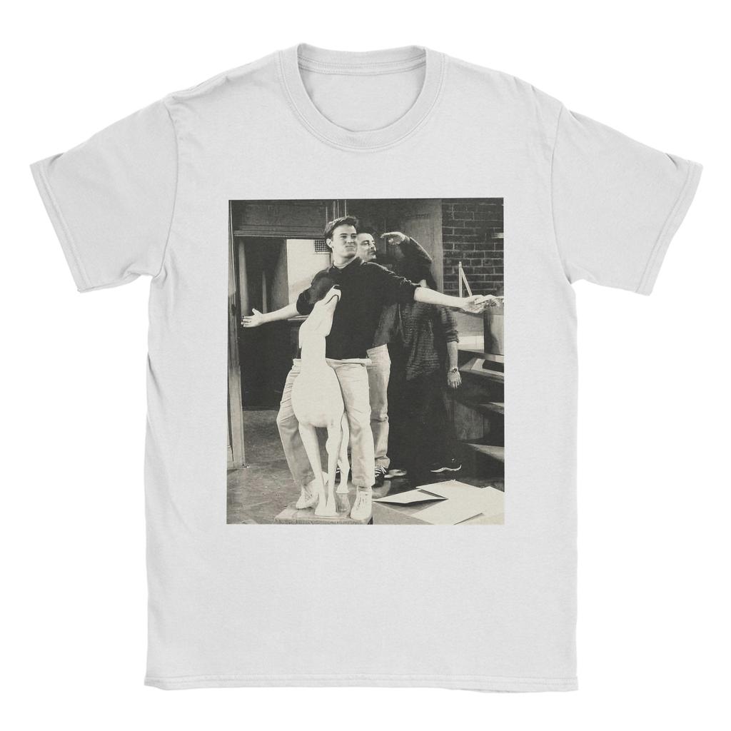 Vänner TV-serie Joey Tribbiani Chandler Bing T-shirt för män Unik 100% bomulls t-shirt Kortärmad t-shirts 4XL 5XL Kläder