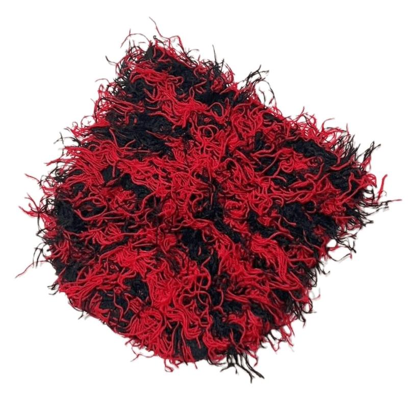 Knitted Beanie Hat with Fuzzy Pom Multifunction Warm Cover Household for Children Girls Boys Keeping Warm Accessory