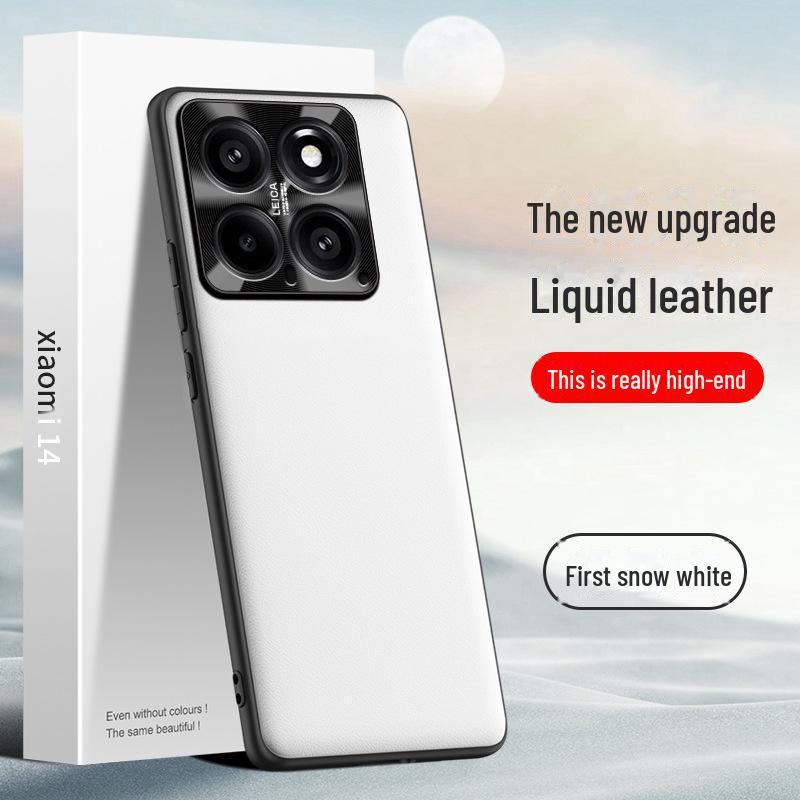 Xiaomi 14 Liquid Leather Case: Anti-Fall & Anti-Fouling Protective Cover